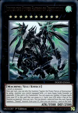 Jupiter The Power Patron Of Destruction - Ultra Rare 1st Ed DOOD-EN044 NM YuGiOh - Image 1