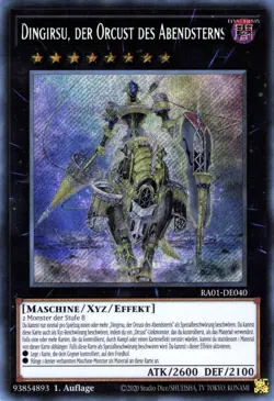 Yu Gi Oh! Dingirsu, der Orcust des Abendsterns RA01-DE040 Ultra Rare - Image 1