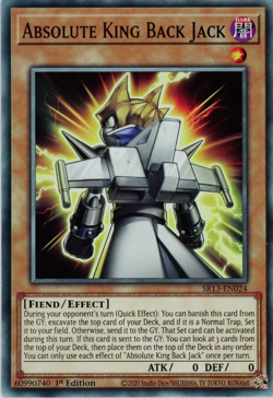 Absolute King Back Jack - SR13-EN024 - Common - 1st Edition - Yugioh - Image 1