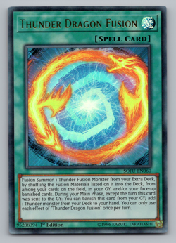Thunder Dragon Fusion - SOFU-EN060 - Ultra Rare - 1st Edition - Yugioh - Image 1