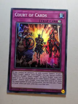 YUGIOH KICO-EN008 Court of Cards Super Rare 1st Edition NM - Image 1