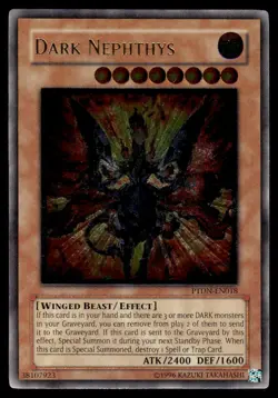 Yu-Gi-Oh! Dark Nephthys #PTDN-EN018 Light Play - Image 1