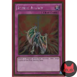 Yugioh Icarus Attack PGLD-EN080 Gold Rare NM - Image 1