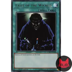 Yugioh Exile of the Wicked LCKC-EN100 Ultra Rare 1st Edition NM - Image 1