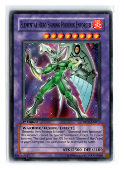 Elemental Hero Shining Phoenix Enforcer DP05-EN013 Super Rare 1st Edition Yugioh - Image 1