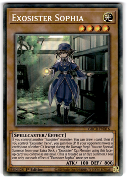 YUGIOH EXOSISTER SOPHIA COLLECTOR RARE NM GRCR-EN016 - Image 1