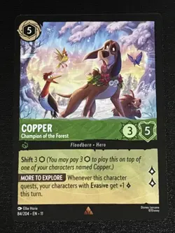 Disney Lorcana Winterspell Copper - Champion of the Forest 84/204 NM Rare - Image 1
