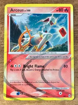 ARCEUS LV.100 AR3 - Holo Rare Platinum Arceus Expansion 2009 Pokemon Card TCG LP - Image 1