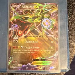 Pokemon Rayquaza EX Holo Dragon Card 2015 Basic HP 180 #73 English - Image 1