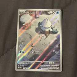Pokemon card Lot 5 English IR AR Elgyem Snover Palafin Heliolisk Crustle Mint - Image 3