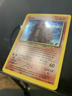 Pokemon Entei Neo Revelation TCG Holo Unlimited Rare Card 6/64 NM Condition - Image 3