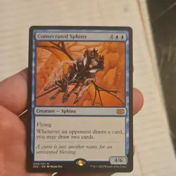 Consecrated Sphinx Double Masters 2022 Regular Blue Creature Wizards English - Image 1