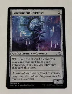 MTG Containment Construct - Kamigawa Neon Dynasty LP - Image 1