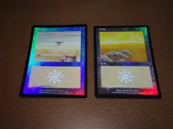 FOIL Lands lot Mercadian Masques Japanese x10 mtg SP,MP [FC] B - Image 2
