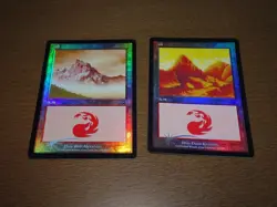 FOIL Lands lot Mercadian Masques Japanese x10 mtg SP,MP [FC] B - Image 5