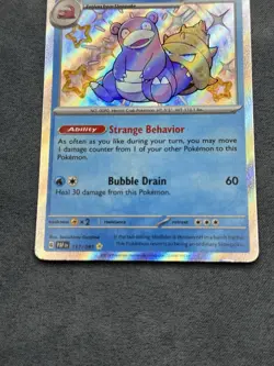 Pokemon TCG Slowbro 117/091 Baby Shiny Holo Rare Paldean Fates Set - Image 3