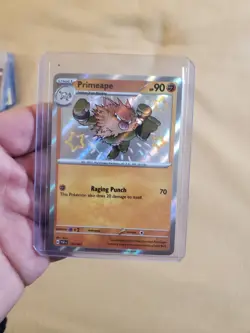 NM Pokemon TCG Primeape - 170/091 SV: Paldean Fates Shiny Rare Holo - Image 1