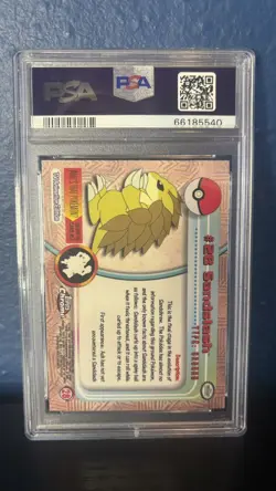 PSA 10 SANDSLASH #28 POKEMON T.V. TOPPS CHROME ENGLISH 2000! - Image 2