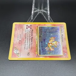 Pokemon TCG - Blaine's Moltres 1/132 Unlimited Holo - Gym Heroes With Swirl 🌀 - Image 4