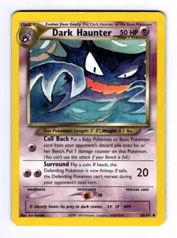 Dark Haunter Neo Destiny #036 (2001) Uncommon LP Pokemon - Image 1