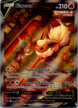 Flareon V SWSH179 Alternative Art SwSh Promo Pokemon TCG Near Mint - Image 1