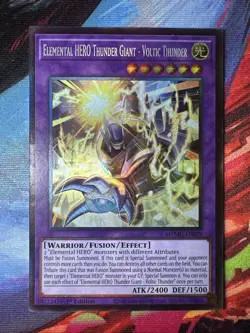 Yugioh Elemental HERO Thunder Giant - Voltic Thunder MZMU-EN029 Collector's Rare - Image 1
