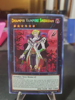 Dhampir Vampire Sheridan DASA-EN007 Dark Saviors Unlimited Secret Rare Yugioh - Image 1