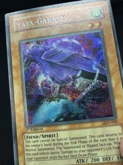 Yata-Garasu - Secret Rare 1st Edition LOD-000 -- YuGiOh NM - Image 2