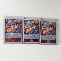 One Piece - Koby - PRB02-001 (Foil) - PRB-02 NM/M Condition X3 - Image 1