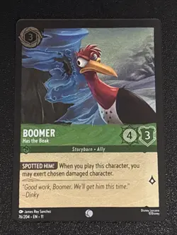Disney Lorcana Winterspell Boomer - Has the Beak Cold Foil 76/204 NM - Image 1