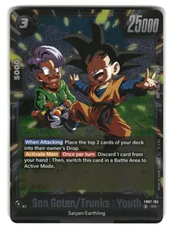 Son Goten/Trunks: Youth FB07-105 SR Fusion World Dragon Ball Super Card - Image 1