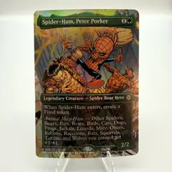 Magic The Gathering Spider-Ham, Peter Porker Marvel's Spider-Man FOIL NM - Image 1