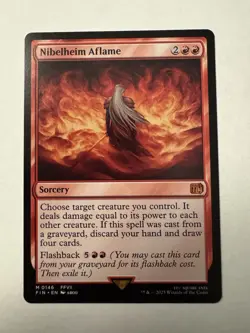 Nibelheim Aflame Final Fantasy Regular 0146 Mythic Magic The Gathering FIN EN NM - Image 1