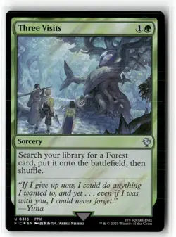 Three Visits Commander: Final Fantasy Surge Foil MTG Magic NM Teal Gaming - Image 1