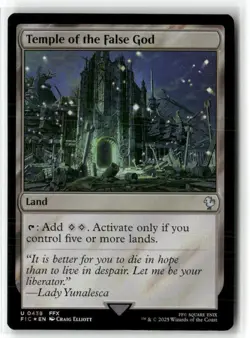 Temple of the False God Commander: Final Fantasy Surge Foil NM MTG - Image 1