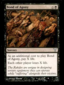 Bond of Agony LP Light Play Dissension MTG [9904] - Image 1