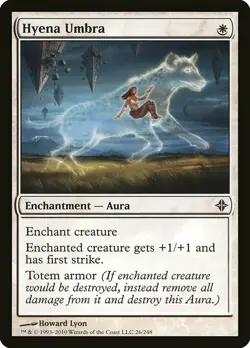 1x Hyena Umbra - NM English MTG - Rise of the Eldrazi - Image 1