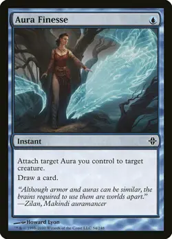 1x Aura Finesse - NM English MTG - Rise of the Eldrazi - Image 1