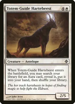 1x Totem Guide Hartebeest - NM English MTG - Rise of the Eldrazi - Image 1
