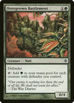 1x Overgrown Battlement - NM English MTG - Rise of the Eldrazi - Image 1