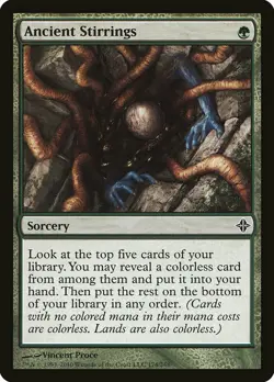 1x Ancient Stirrings - NM English MTG - Rise of the Eldrazi - Image 1