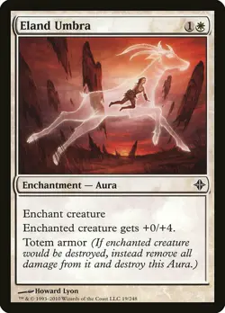 1x Eland Umbra - NM English MTG - Rise of the Eldrazi - Image 1