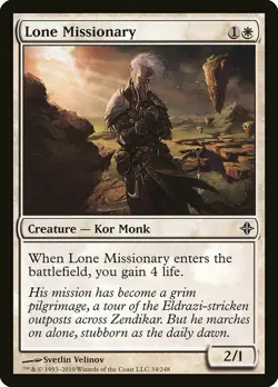 1x Lone Missionary - NM English MTG - Rise of the Eldrazi - Image 1