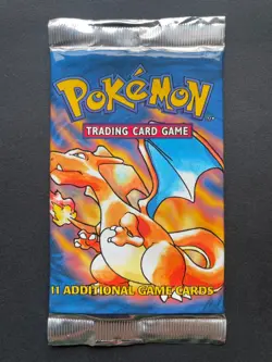 Pokemon Base Set Booster Pack Charizard 4th Print 1999 - 2000 20.88g Sealed - Image 1