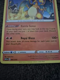 Charizard 001/015 2025 Mcdonald's Promos (NM) Dragon Discovery Pokemon TCG - Image 4