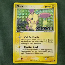 LP Plusle 44/107 EX Deoxys Reverse Holo Stamped Nintendo Pokemon Card - Image 1