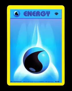 2000 Pokemon WATER ENERGY Base Set 1ST EDITION CHINESE Non Holo Card 102/102 NM+ - Image 1