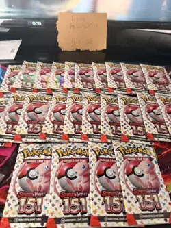Pokemon 151 Packs! Brand New Sealed! Lot of 23 Booster Packs - Image 1