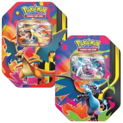 Pokemon TCG: Mega Charizard X & Y ex Tins - Set of 2 (New & Sealed) - Image 1