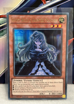 YuGiOh! Ghost Belle & Haunted Mansion RA01-EN011 Ultra Rare 1st Edition - Image 1